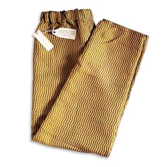 NWT Anthropologie Women's High Rise Maeve Melyssa Jacquard Cropped Dress Pants - Picture 5 of 8